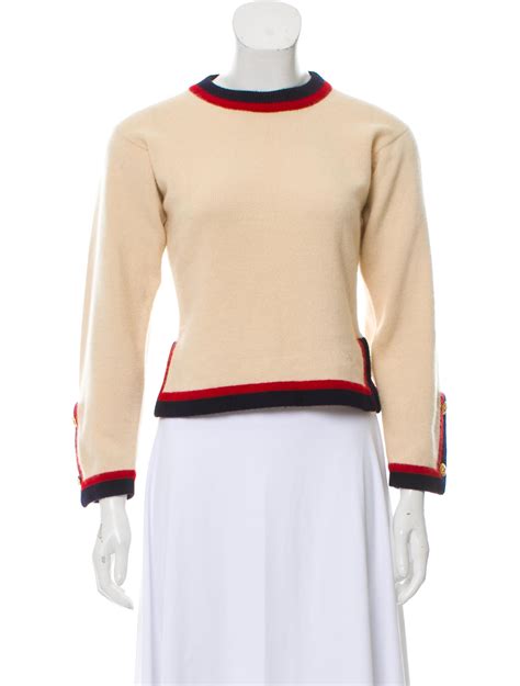 chanel crew neck sweater|chanel cashmere sweaters.